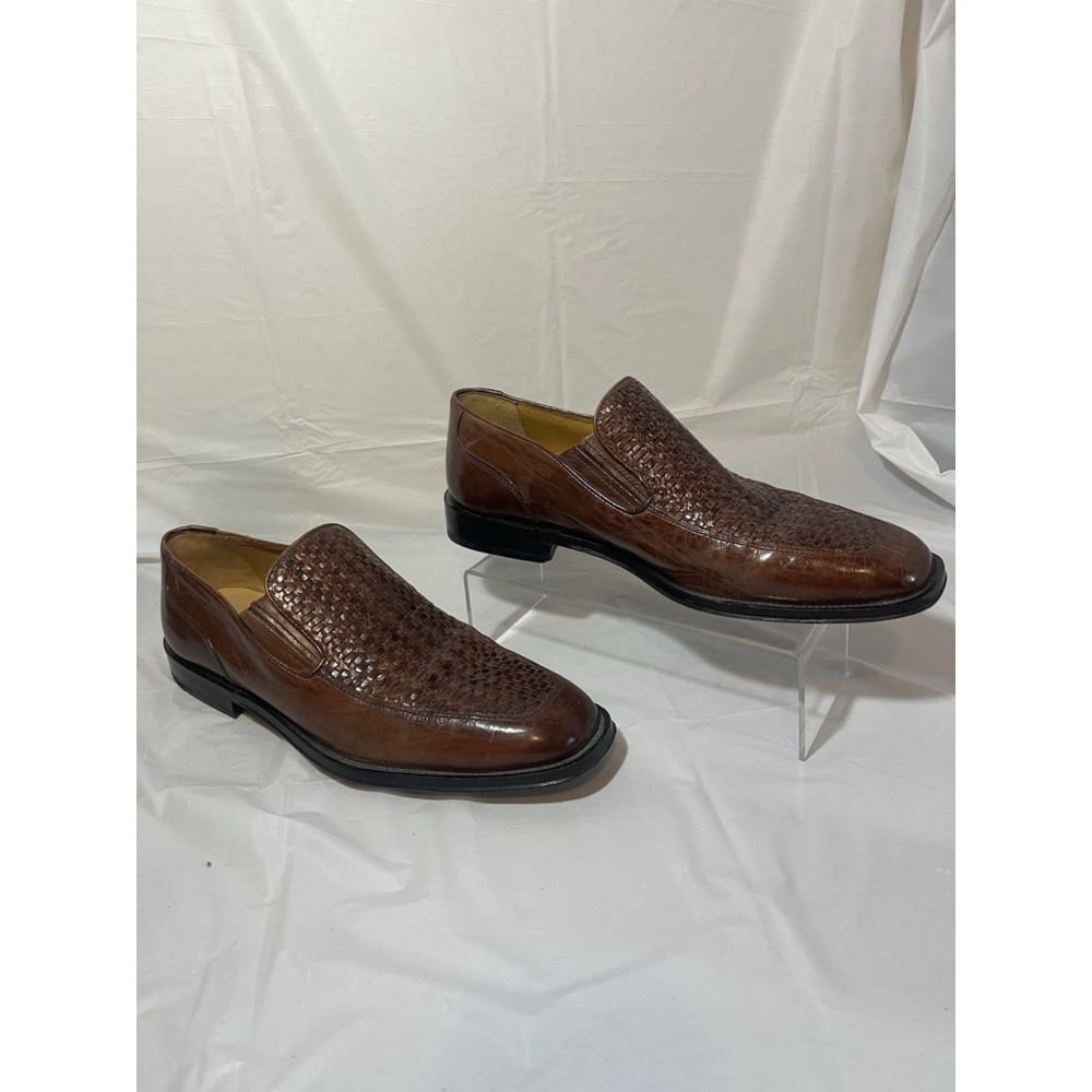 Johnston & Murphy Driver Woven Slip On Loafer size 8 M Brown - Picture 11 of 15